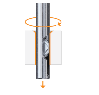 Uburr machine guiding